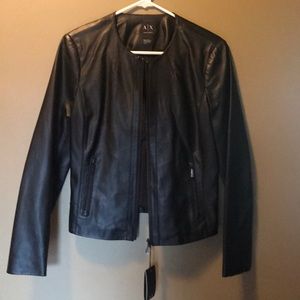 Armani Exchange leather jacket